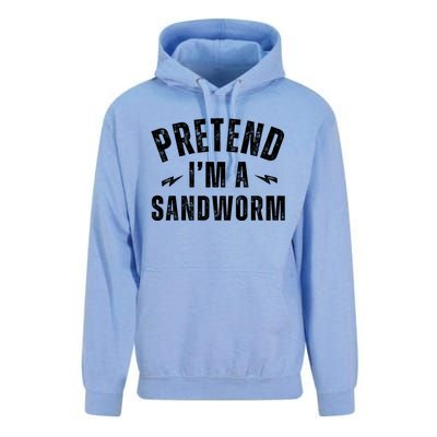 Funny Lazy Costume Last Minute Pretend IM A Sandworm Unisex Surf Hoodie