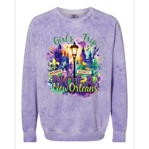 Funny Louisiana Culture We Stand Nola Strongnew Orleans Colorblast Crewneck Sweatshirt