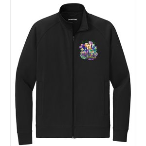 Funny Louisiana Culture We Stand Nola Strongnew Orleans Stretch Full-Zip Cadet Jacket