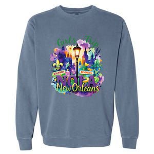 Funny Louisiana Culture We Stand Nola Strongnew Orleans Garment-Dyed Sweatshirt