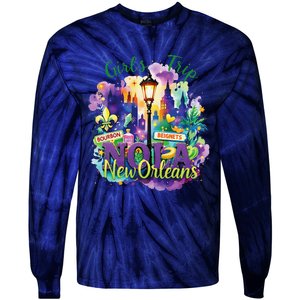 Funny Louisiana Culture We Stand Nola Strongnew Orleans Tie-Dye Long Sleeve Shirt