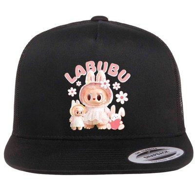 Funny Labubu Cute Labubu The Monsters Meme Flatbill Hat