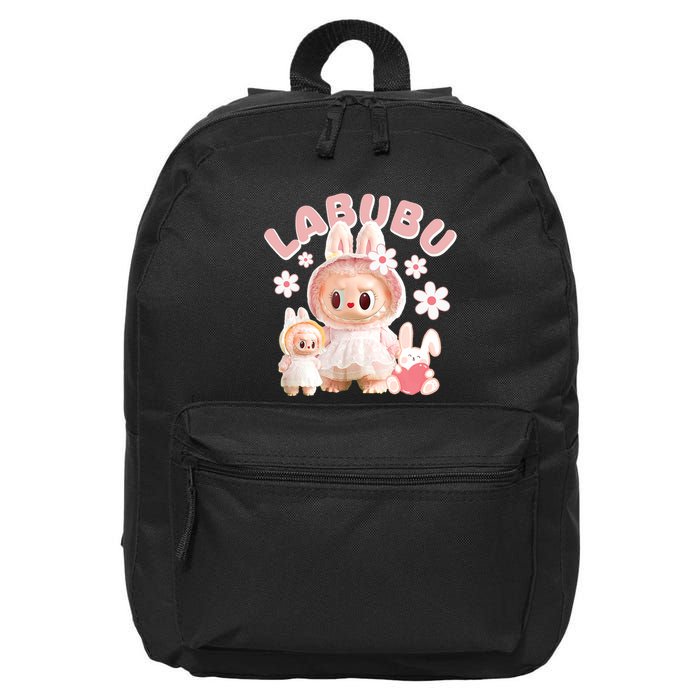 Funny Labubu Cute Labubu The Monsters Meme 16 in Basic Backpack