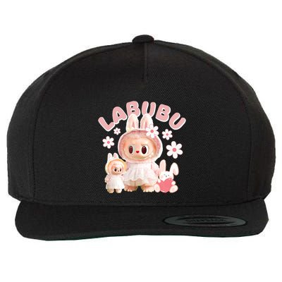 Funny Labubu Cute Labubu The Monsters Meme Wool Snapback Cap