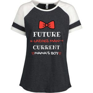 Future Ladies Current Mamas Valentines Day Outfit Cool Gift Enza Ladies Jersey Colorblock Tee