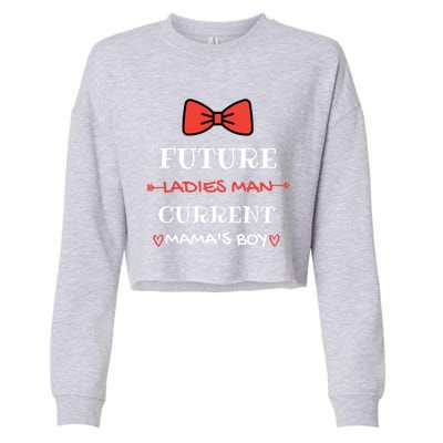 Future Ladies Current Mamas Valentines Day Outfit Cool Gift Cropped Pullover Crew