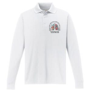 Floral Lung Christian Our Very Breath Speaks His Name Yhwh Performance Long Sleeve Polo