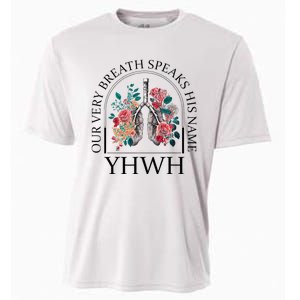 Floral Lung Christian Our Very Breath Speaks His Name Yhwh Cooling Performance Crew T-Shirt