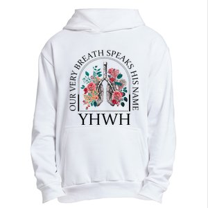 Floral Lung Christian Our Very Breath Speaks His Name Yhwh Urban Pullover Hoodie