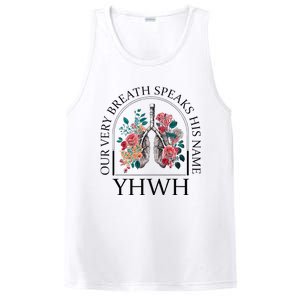 Floral Lung Christian Our Very Breath Speaks His Name Yhwh PosiCharge Competitor Tank