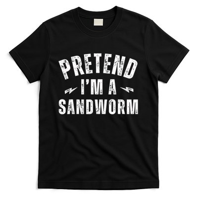Funny Lazy Costume Last Minute Pretend IM A Sandworm T-Shirt