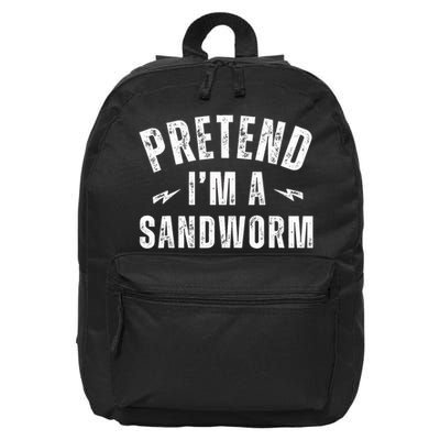 Funny Lazy Costume Last Minute Pretend IM A Sandworm 16 in Basic Backpack