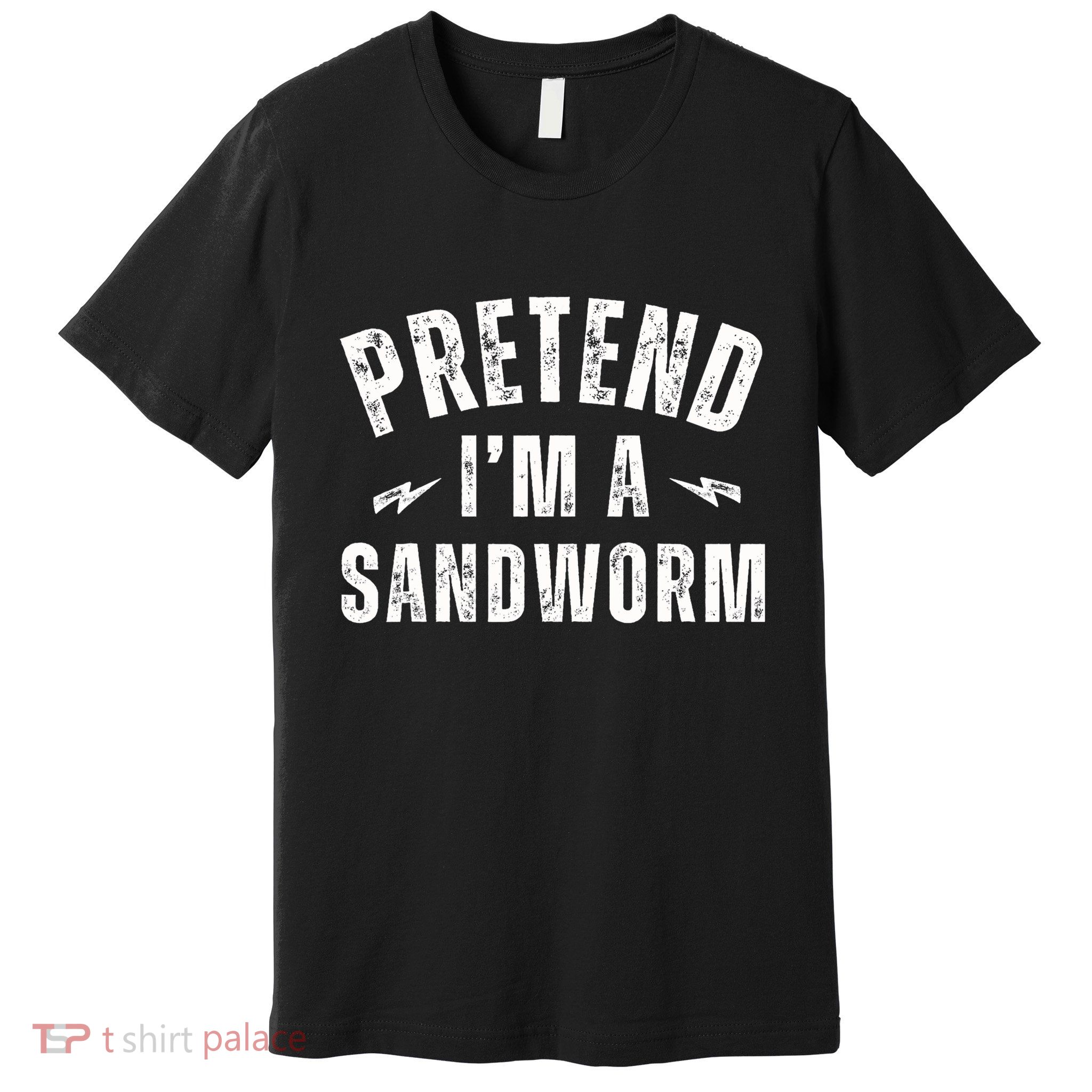 Funny Lazy Costume Last Minute Pretend IM A Sandworm Premium T-Shirt