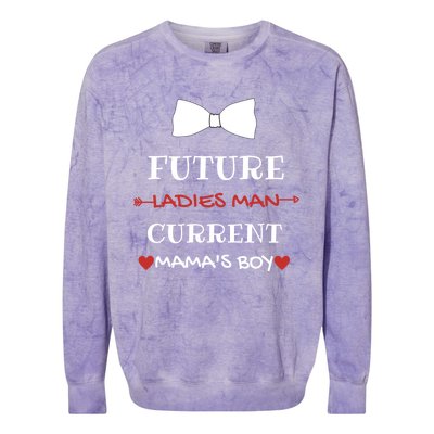 Future Ladies Current Mamas Valentines Day Outfit Great Gift Colorblast Crewneck Sweatshirt