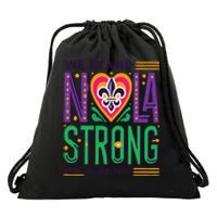 Funny Louisiana Culture T Vintag We Stand Nola Strong Appare Drawstring Bag