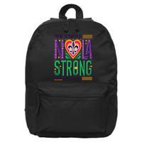 Funny Louisiana Culture T Vintag We Stand Nola Strong Appare 16 in Basic Backpack