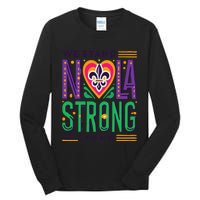 Funny Louisiana Culture T Vintag We Stand Nola Strong Appare Tall Long Sleeve T-Shirt