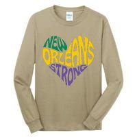 Funny Louisiana Culture T Vintag We Stand Nola Strong Appare Tall Long Sleeve T-Shirt