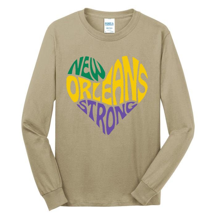 Funny Louisiana Culture T Vintag We Stand Nola Strong Appare Tall Long Sleeve T-Shirt