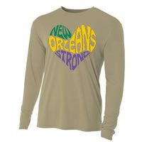 Funny Louisiana Culture T Vintag We Stand Nola Strong Appare Cooling Performance Long Sleeve Crew