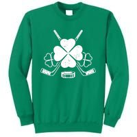 Four Leaf Clover Ice Hockey Player St Patricks Day Irish Meaningful Gift Sweatshirt