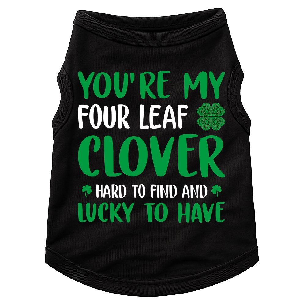 Four Leaf Clover Ireland Irish Proud St.Patrick's Day Doggie Tank