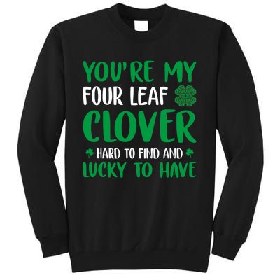 Four Leaf Clover Ireland Irish Proud St.Patrick's Day Tall Sweatshirt