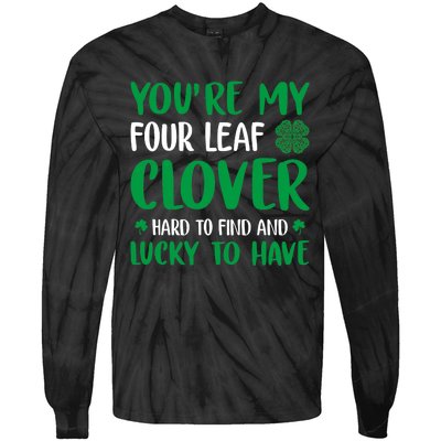 Four Leaf Clover Ireland Irish Proud St.Patrick's Day Tie-Dye Long Sleeve Shirt