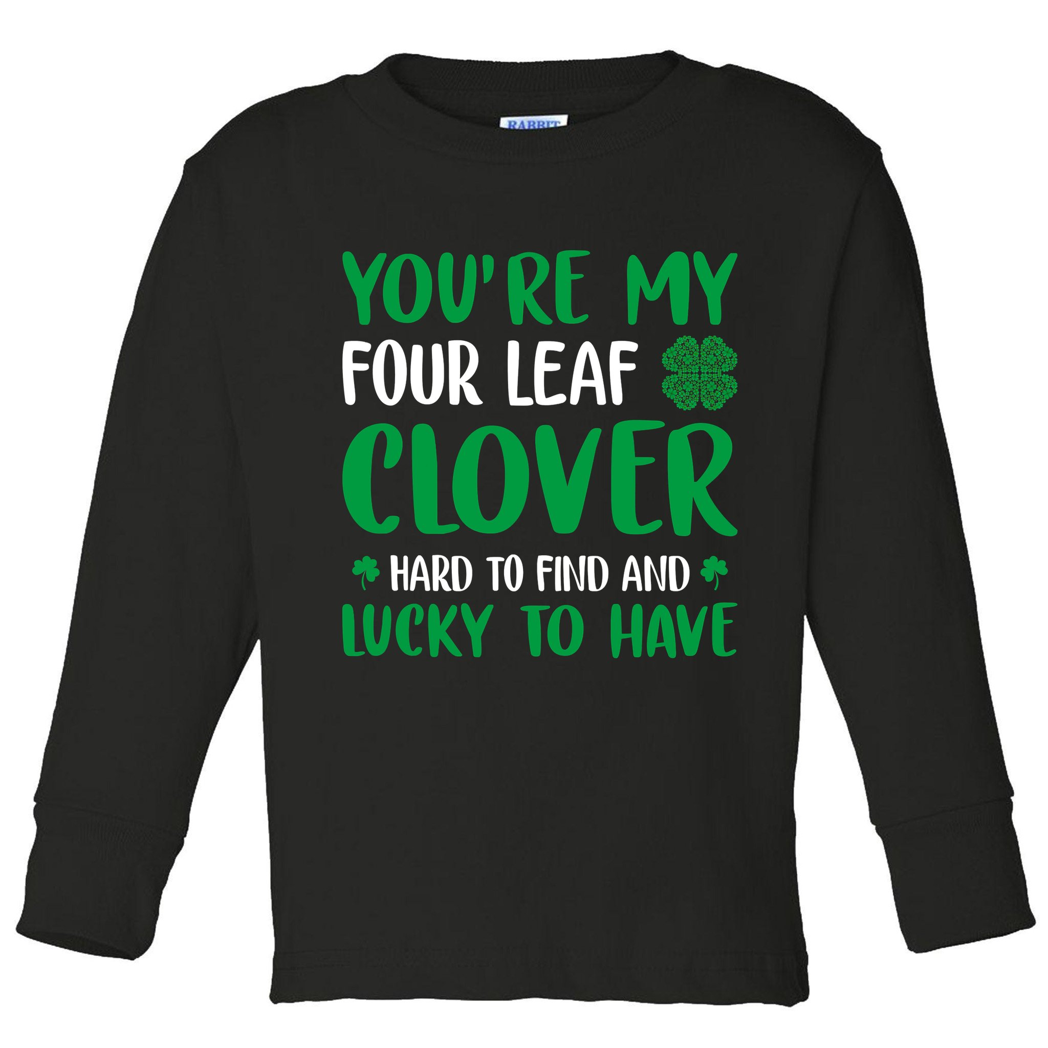 Four Leaf Clover Ireland Irish Proud St.Patrick's Day Toddler Long Sleeve Shirt