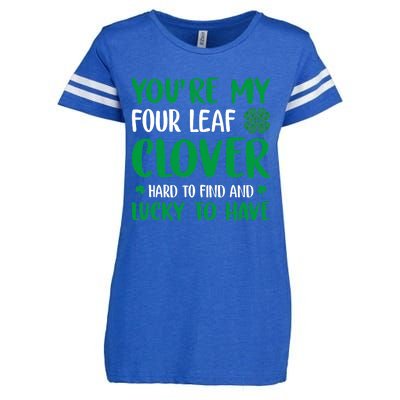 Four Leaf Clover Ireland Irish Proud St.Patrick's Day Enza Ladies Jersey Football T-Shirt