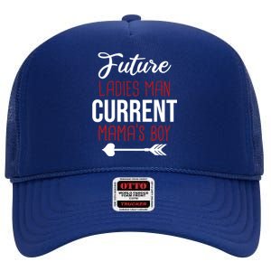 Future Ladies Current Mama's Great Gift Funny Funny Gift High Crown Mesh Back Trucker Hat