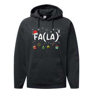 FA (LA)8 Christmas Santa Fa La Math Teacher  Performance Fleece Hoodie