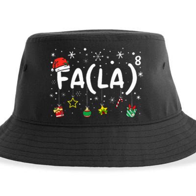 FA (LA)8 Christmas Santa Fa La Math Teacher  Sustainable Bucket Hat