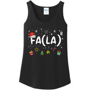 FA (LA)8 Christmas Santa Fa La Math Teacher  Ladies Essential Tank