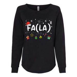 FA (LA)8 Christmas Santa Fa La Math Teacher  Womens California Wash Sweatshirt