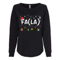 FA (LA)8 Christmas Santa Fa La Math Teacher  Womens California Wash Sweatshirt