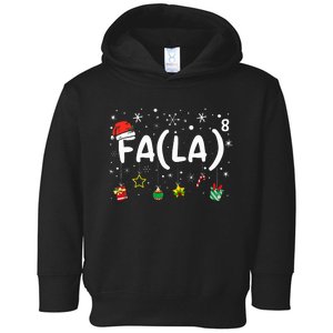 FA (LA)8 Christmas Santa Fa La Math Teacher  Toddler Hoodie