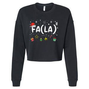 FA (LA)8 Christmas Santa Fa La Math Teacher  Cropped Pullover Crew