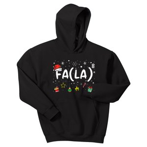 FA (LA)8 Christmas Santa Fa La Math Teacher  Kids Hoodie