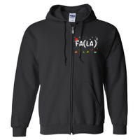 FA (LA)8 Christmas Santa Fa La Math Teacher  Full Zip Hoodie