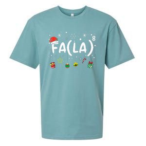 FA (LA)8 Christmas Santa Fa La Math Teacher  Sueded Cloud Jersey T-Shirt