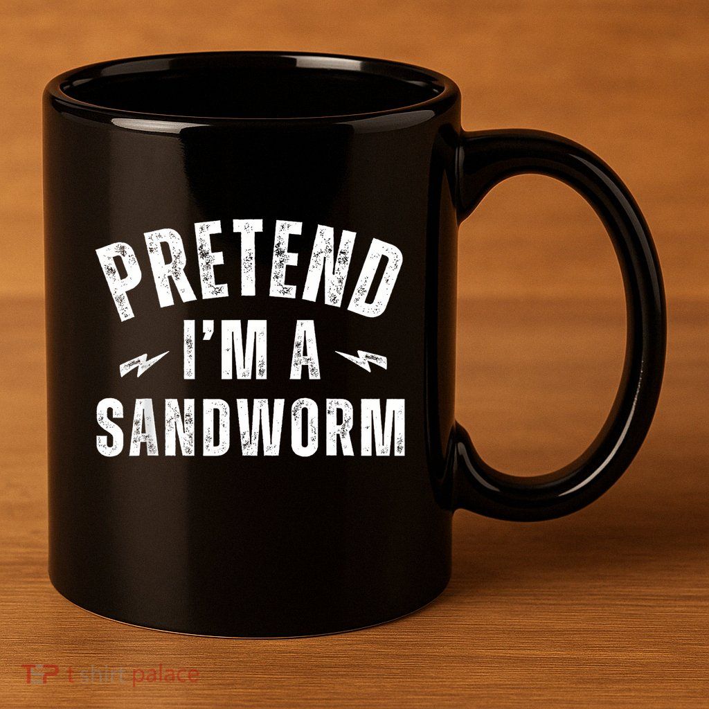 Funny Lazy Costume Last Minute Pretend IM A Sandworm 11oz C Handle Ceramic Mug