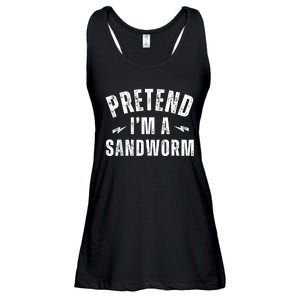 Funny Lazy Costume Last Minute Pretend IM A Sandworm Ladies Essential Flowy Tank