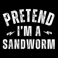 Funny Lazy Costume Last Minute Pretend IM A Sandworm 16 in Basic Backpack