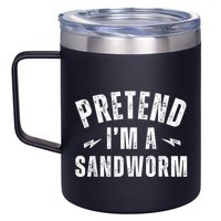Funny Lazy Costume Last Minute Pretend IM A Sandworm 12oz Stainless Steel Coffee Mug