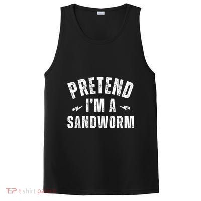 Funny Lazy Costume Last Minute Pretend IM A Sandworm PosiCharge Competitor Tank