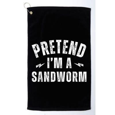 Funny Lazy Costume Last Minute Pretend IM A Sandworm Golf Towel