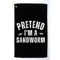 Funny Lazy Costume Last Minute Pretend IM A Sandworm Golf Towel