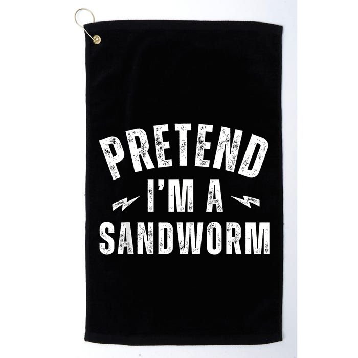 Funny Lazy Costume Last Minute Pretend IM A Sandworm Golf Towel