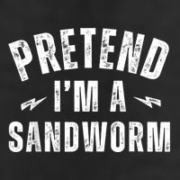 Funny Lazy Costume Last Minute Pretend IM A Sandworm Golf Towel